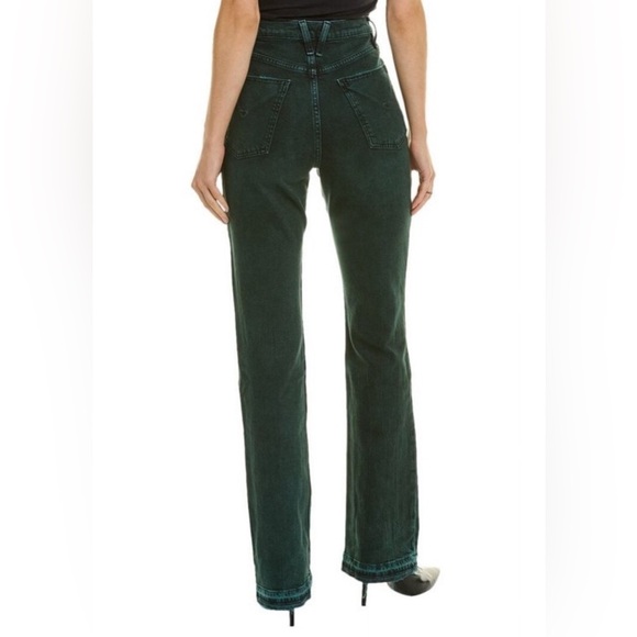 Hudson Faye Overdye Scarab High-Rise Bootcut Jeans, Size 28 - Picture 7 of 16